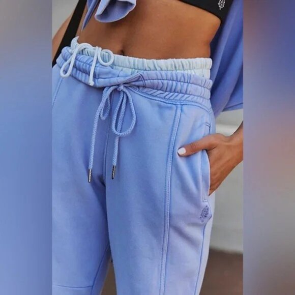 NWOT FP Movement Sprint to the Finish Washed Joggers in Blueberry - Size XS - Picture 2 of 7
